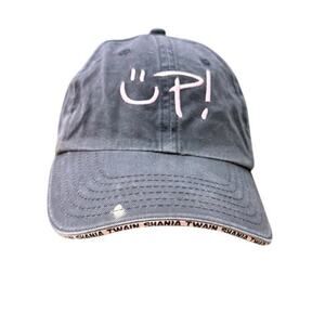 Shania Twain UP! Tour Black Adjustable strap Hat Country 2002 Vintage Cap